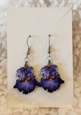 Iris Earrings "Edged Out"