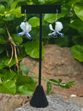 Bloom Earrings White & Blue