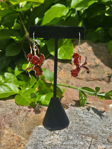 Bloom Earrings Red