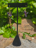Bloom Earrings Purple