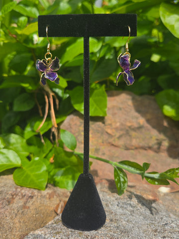 Bloom Earrings Purple