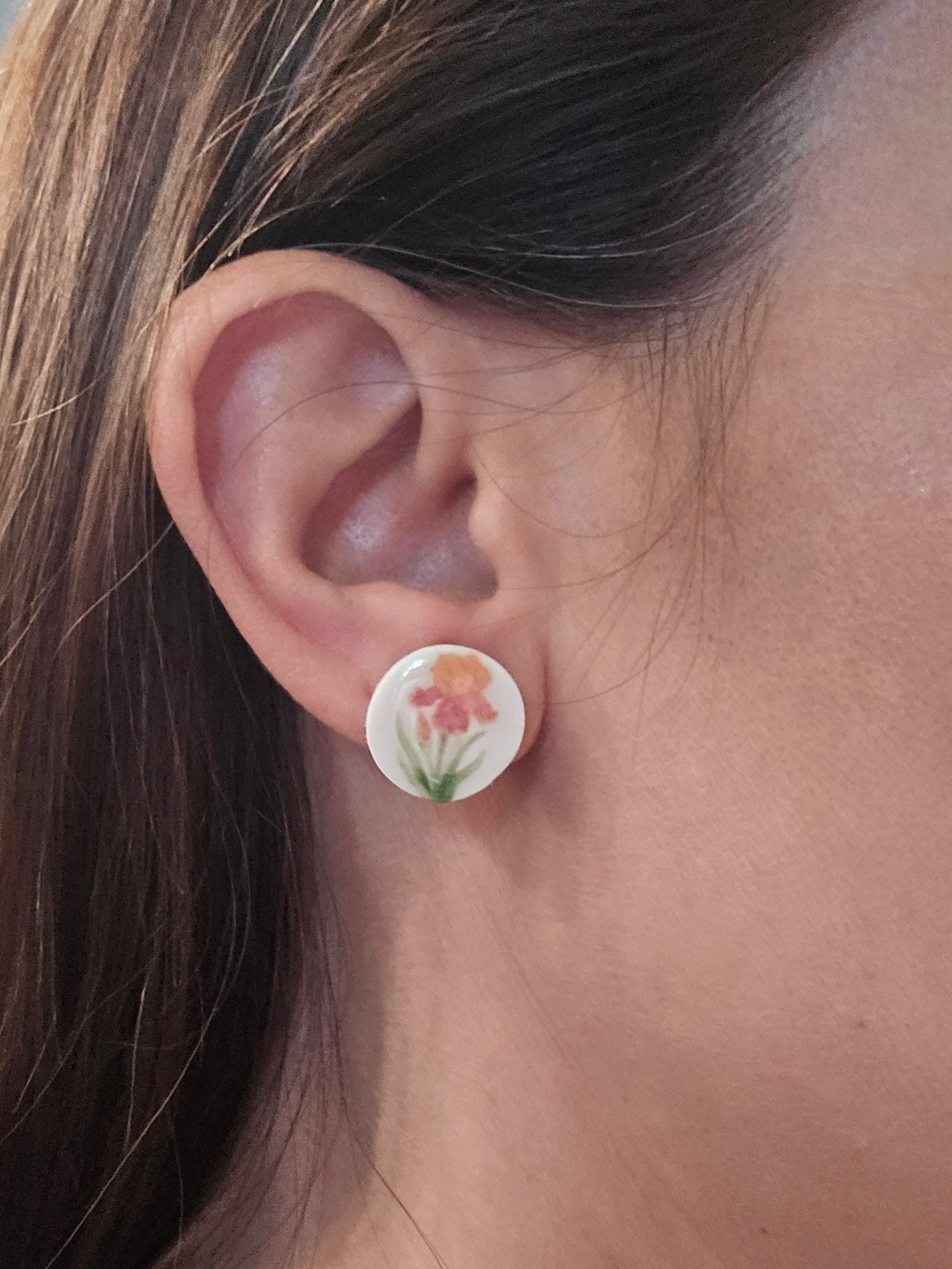 Iris Cameos Earrings 